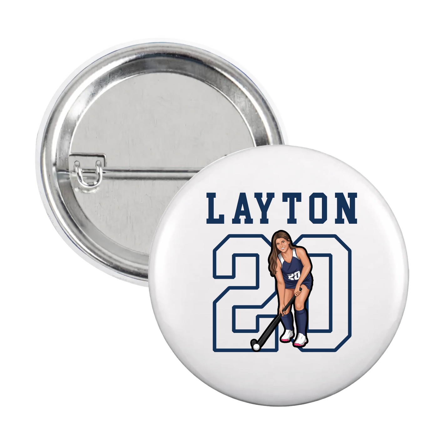 Game Day Button — Shirsey in White