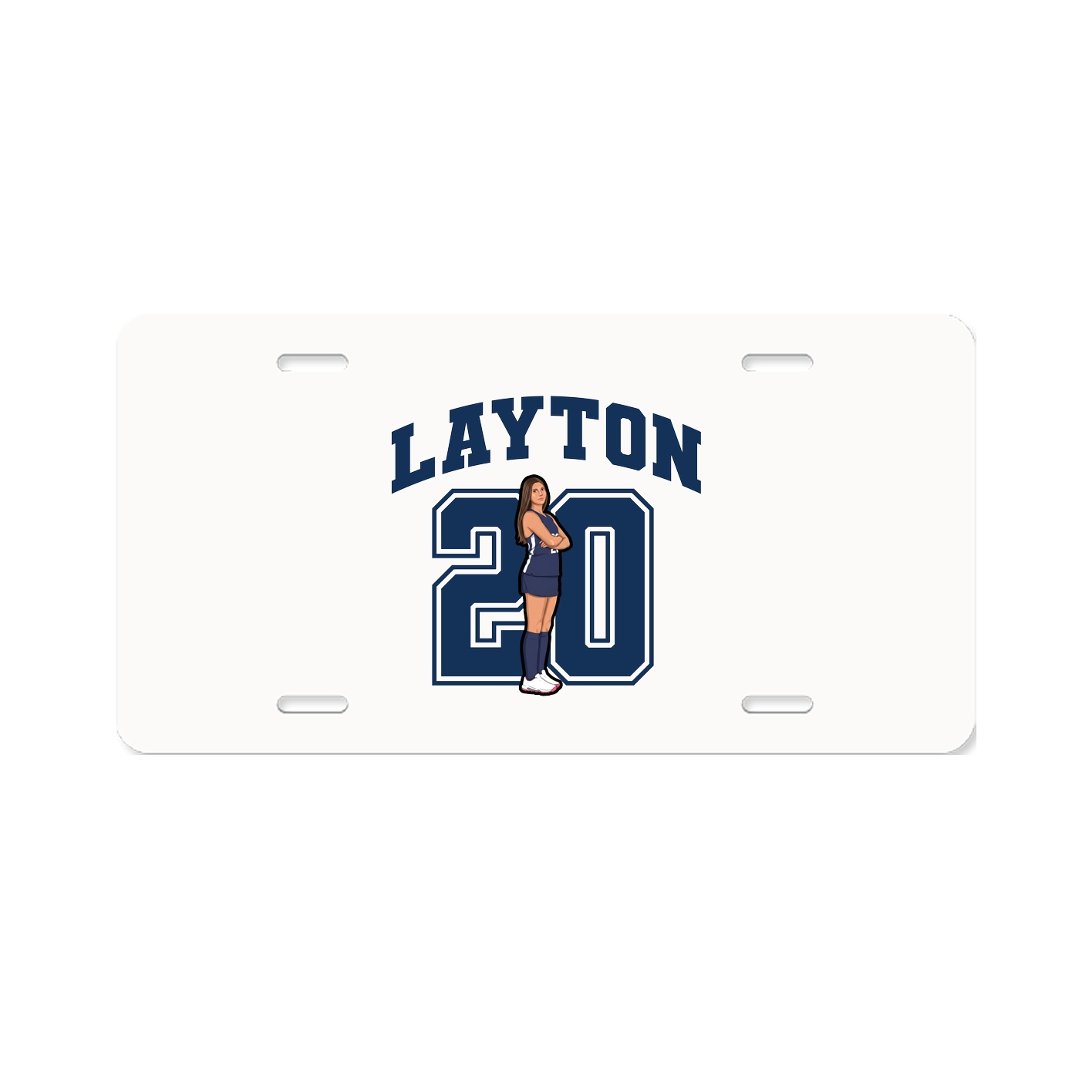 License Plate — Number in Classic