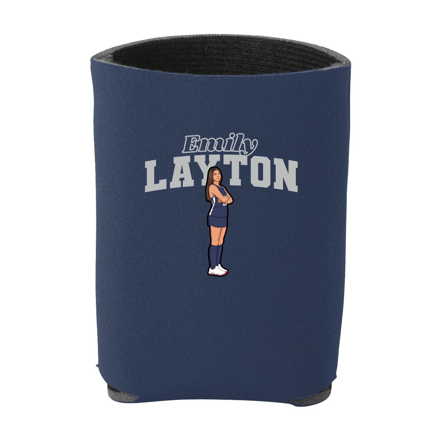 Can Holder — Name Arch in Navy
