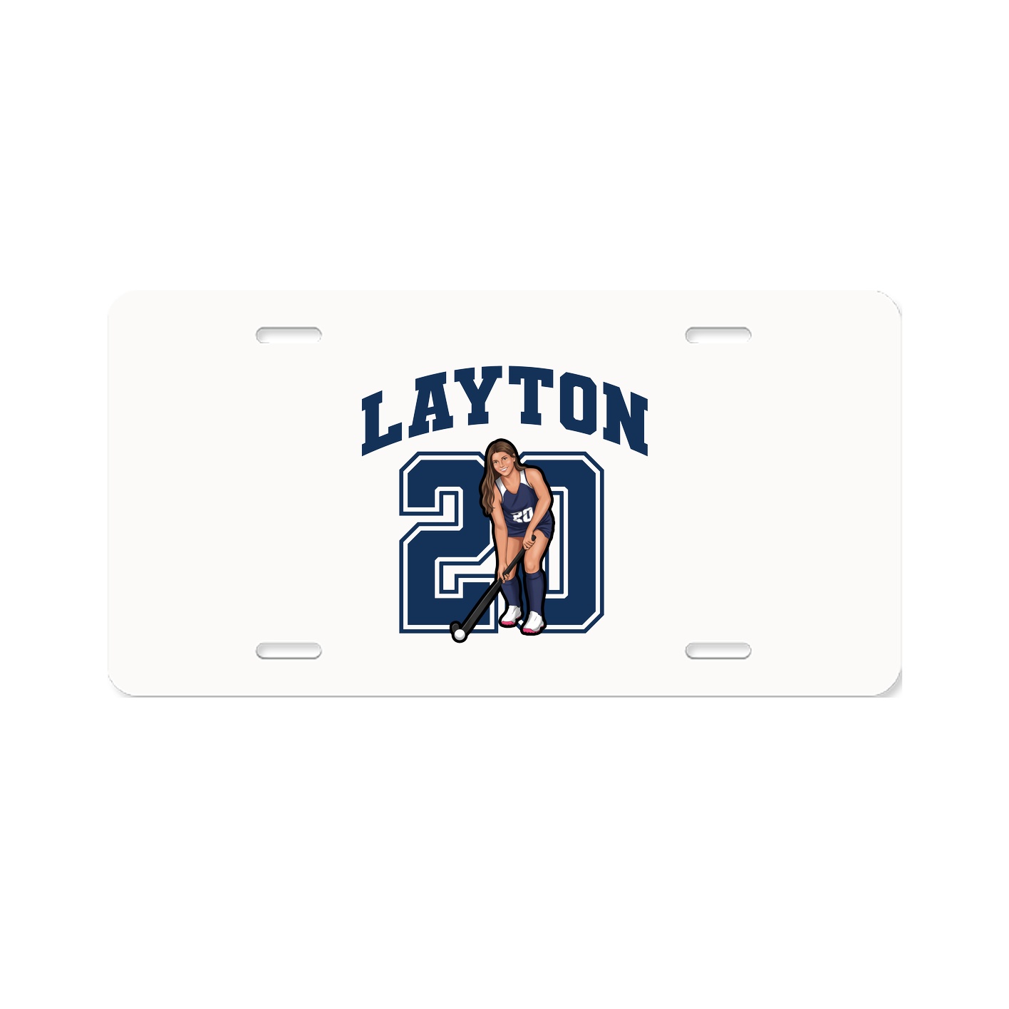 License Plate — Number in Classic