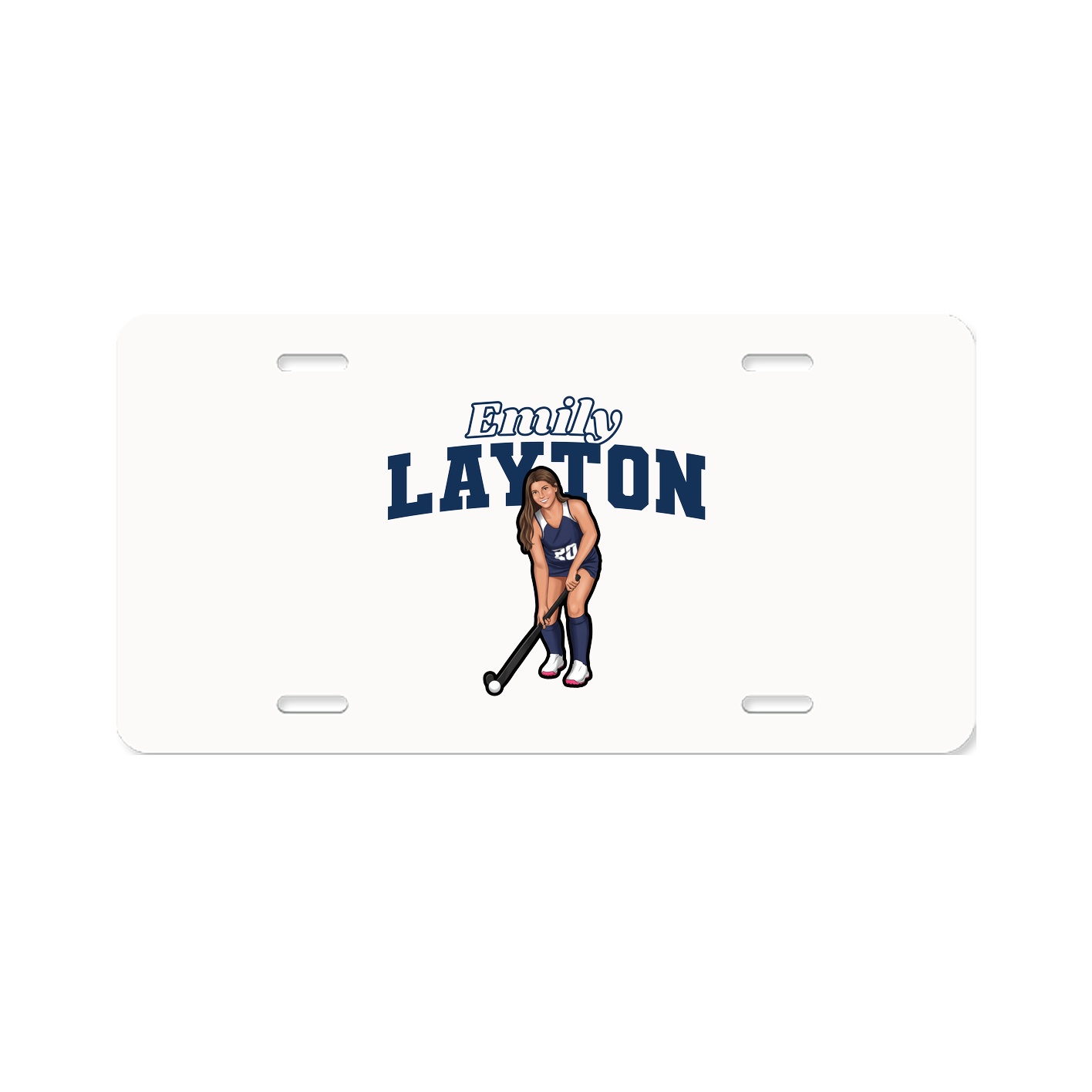 License Plate — Name Arch in Classic