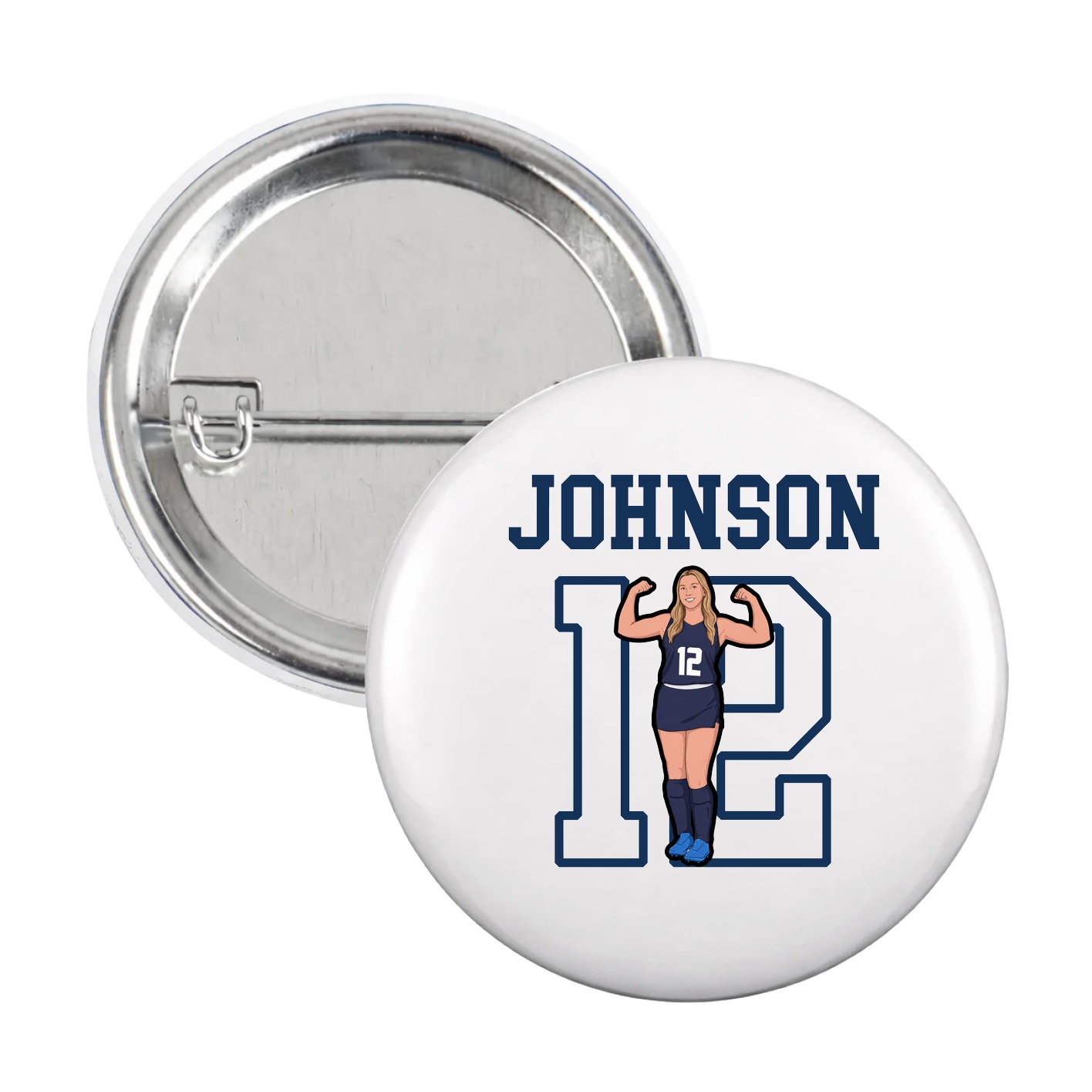 Game Day Button — Shirsey in White