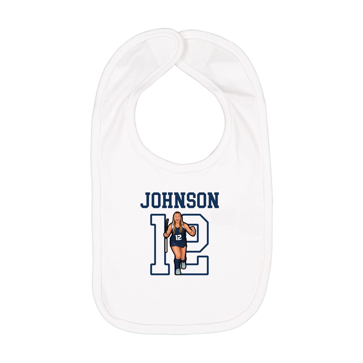 Infant Bib — Shirsey in White