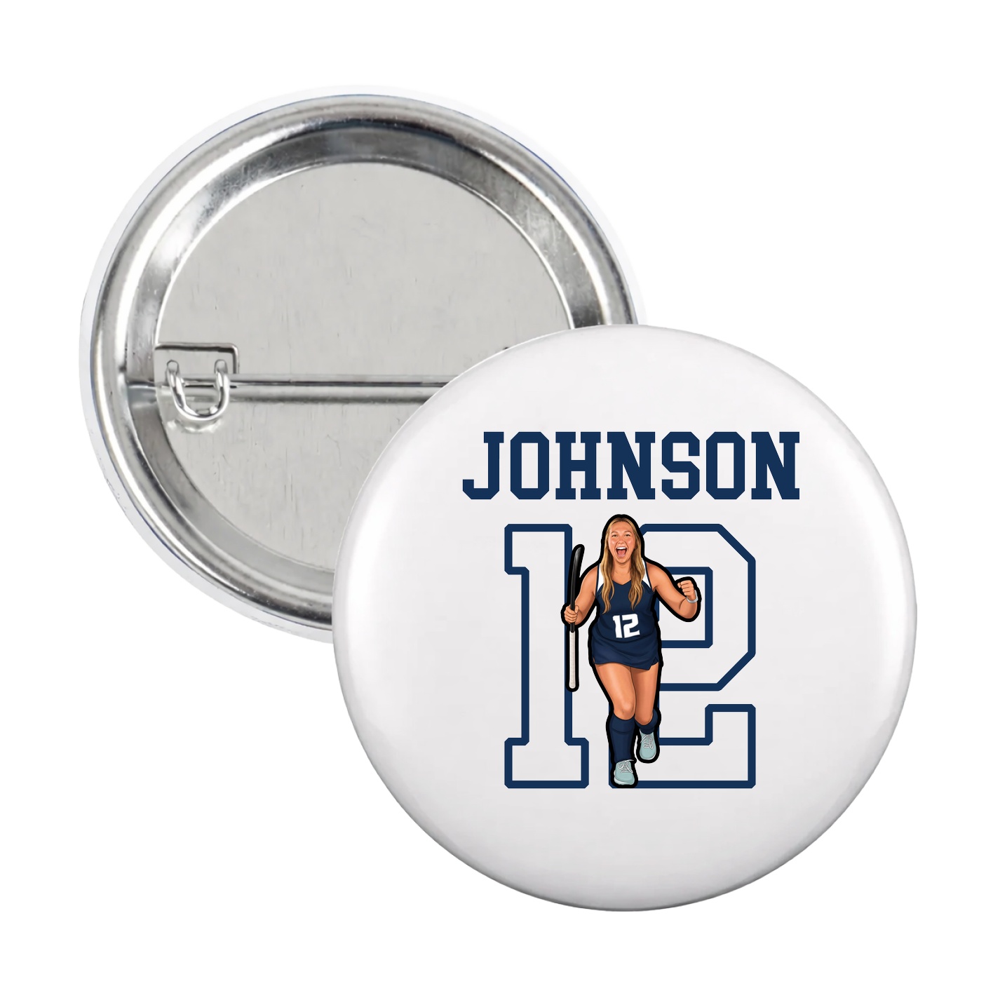 Game Day Button — Shirsey in White