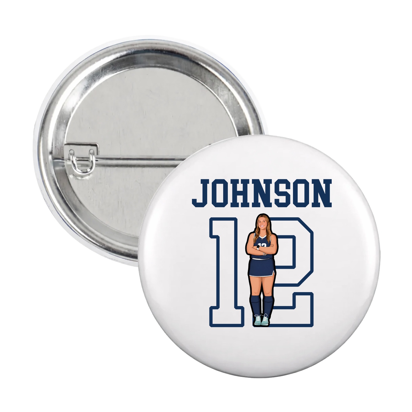 Game Day Button — Shirsey in White