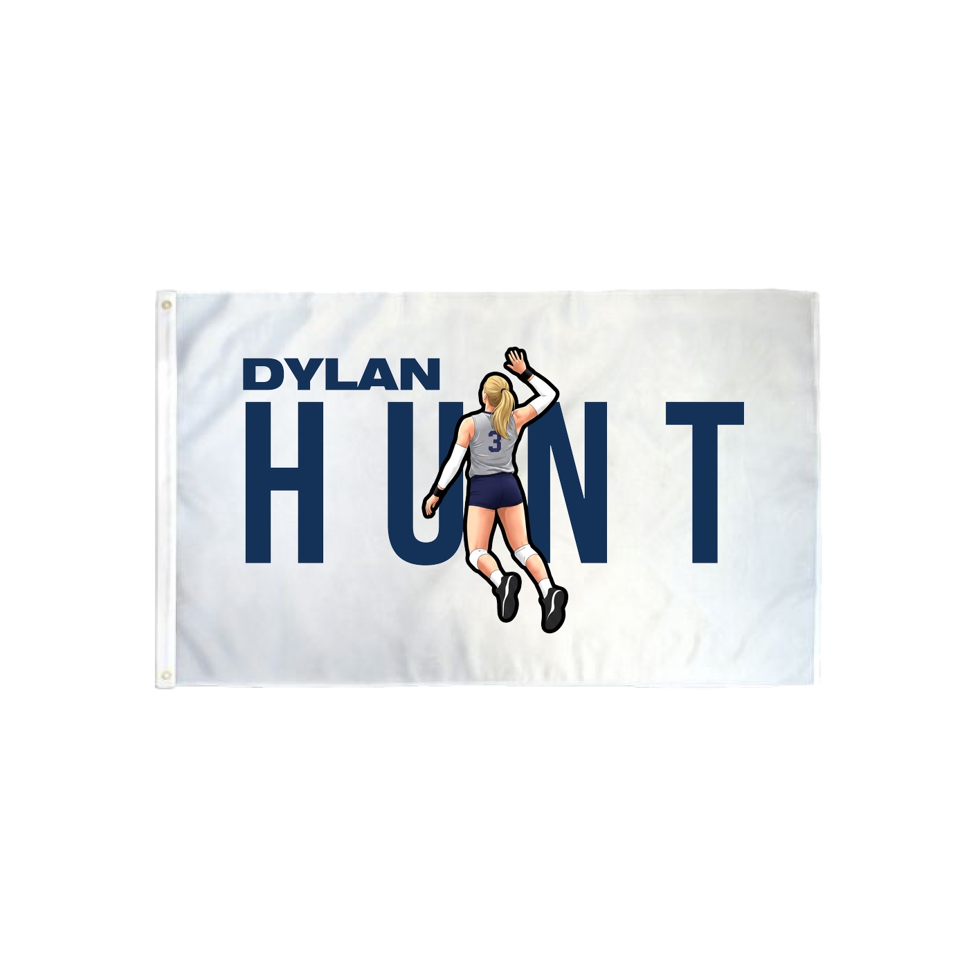 3x5 Flag — Player Name in Classic