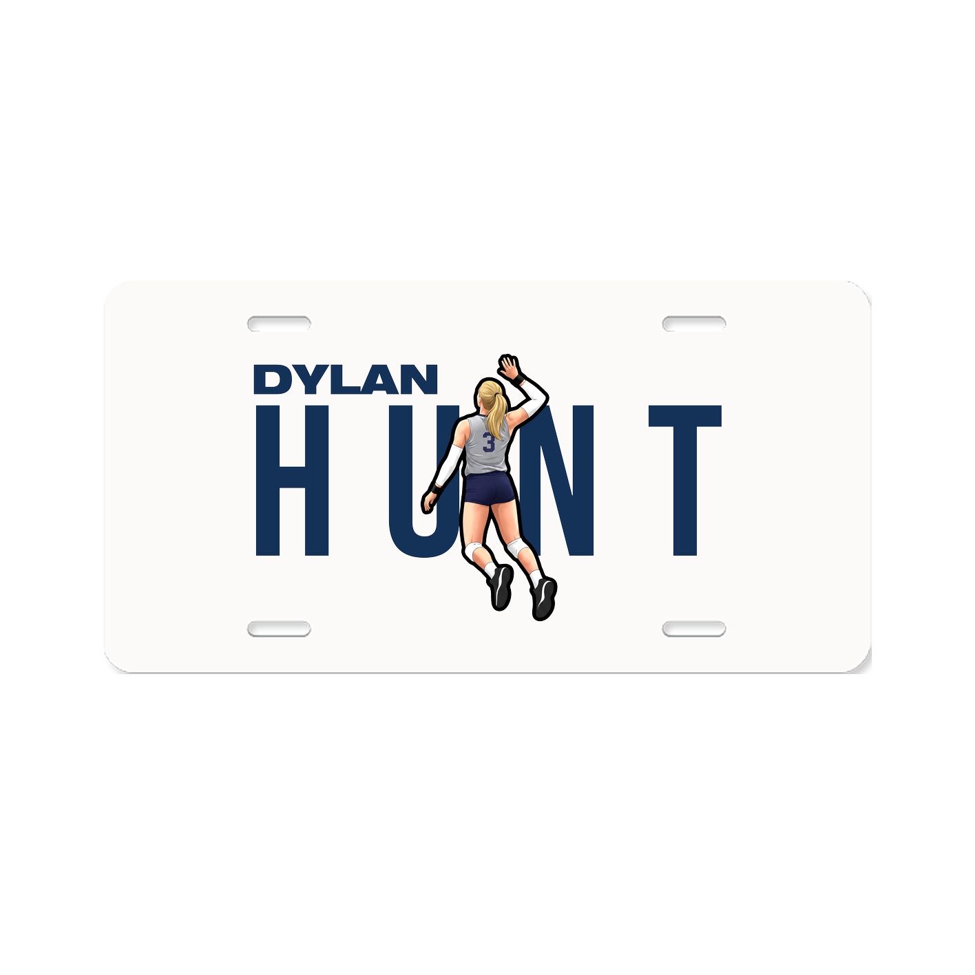 License Plate — Player Name in Classic