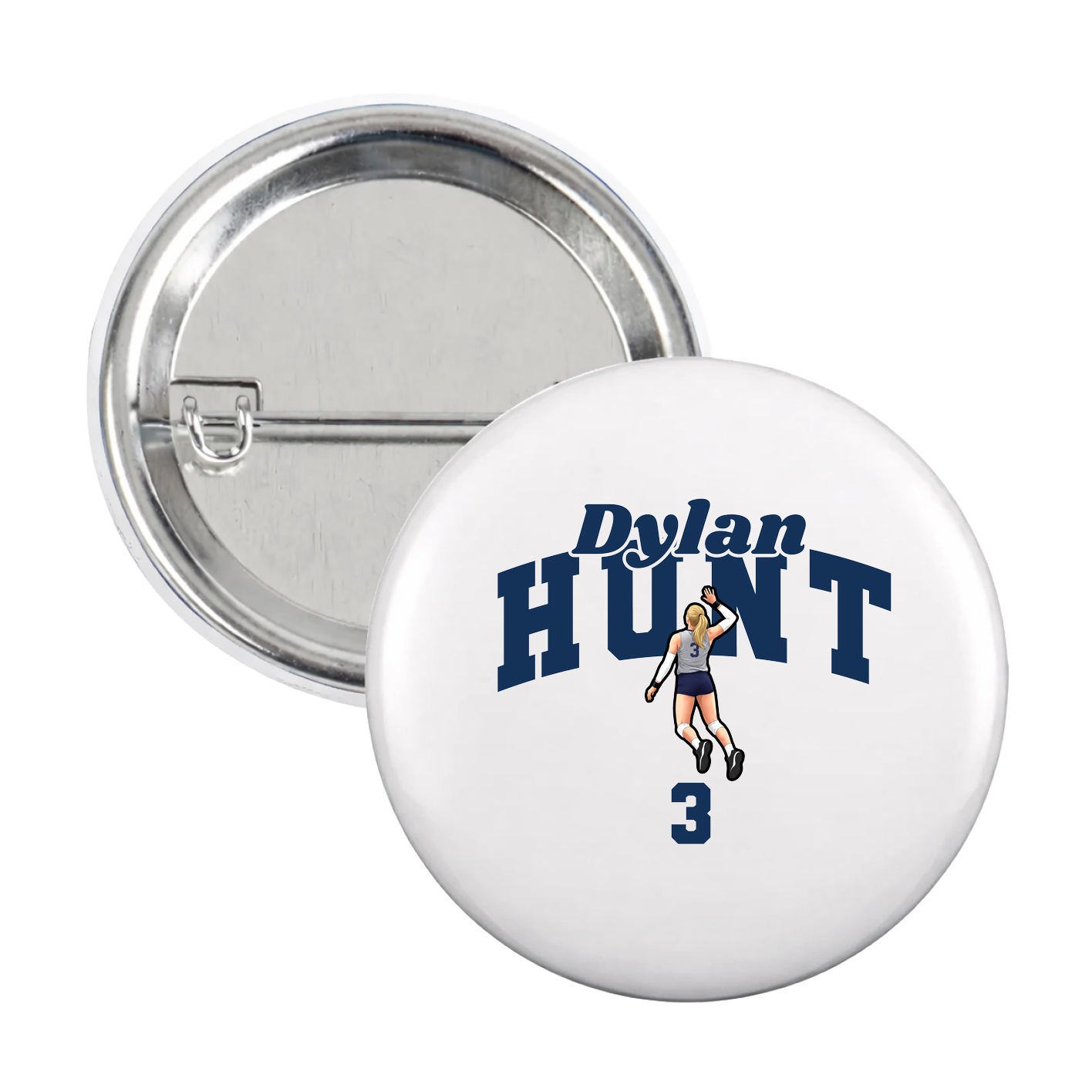 Game Day Button — Signature Arch in White