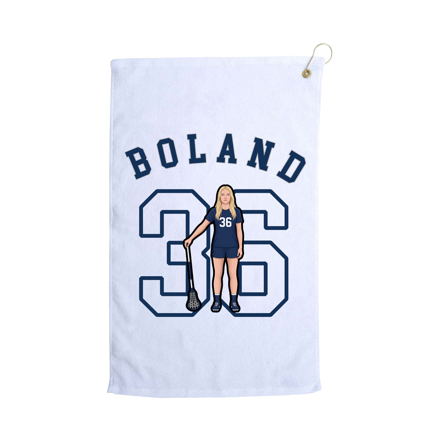 Golf Towel — Shirsey Arch in White