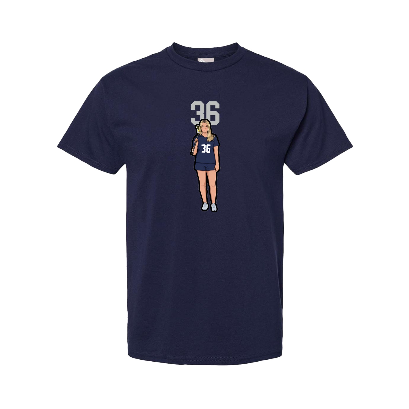Youth Tee — Number Top in Navy