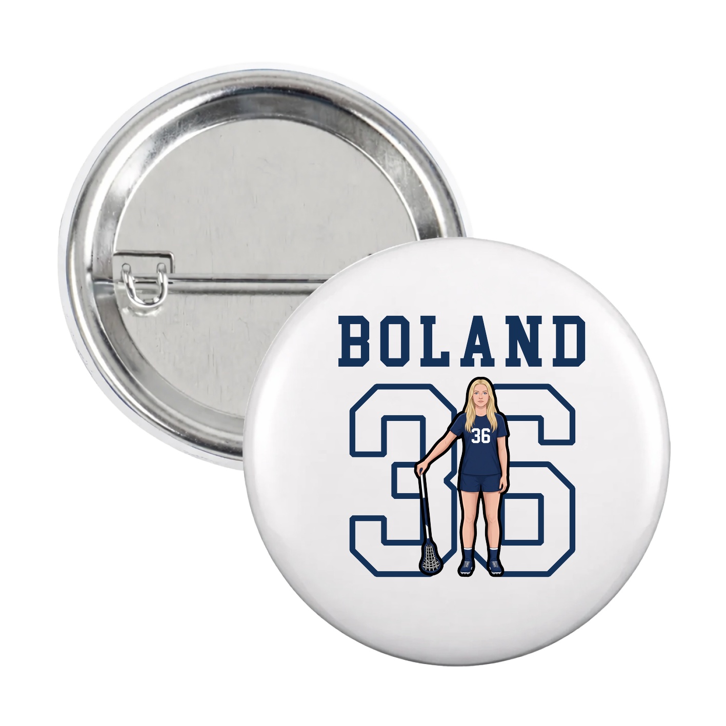 Game Day Button — Shirsey in White