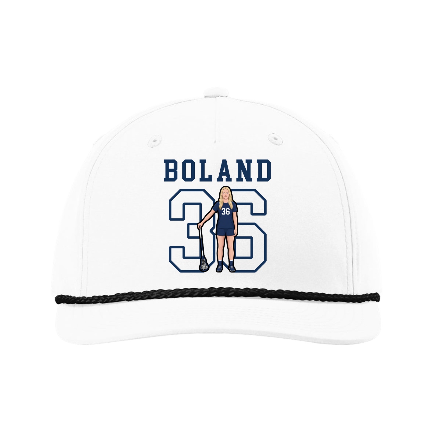 Five-Panel Classic Rope Cap — Shirsey in White