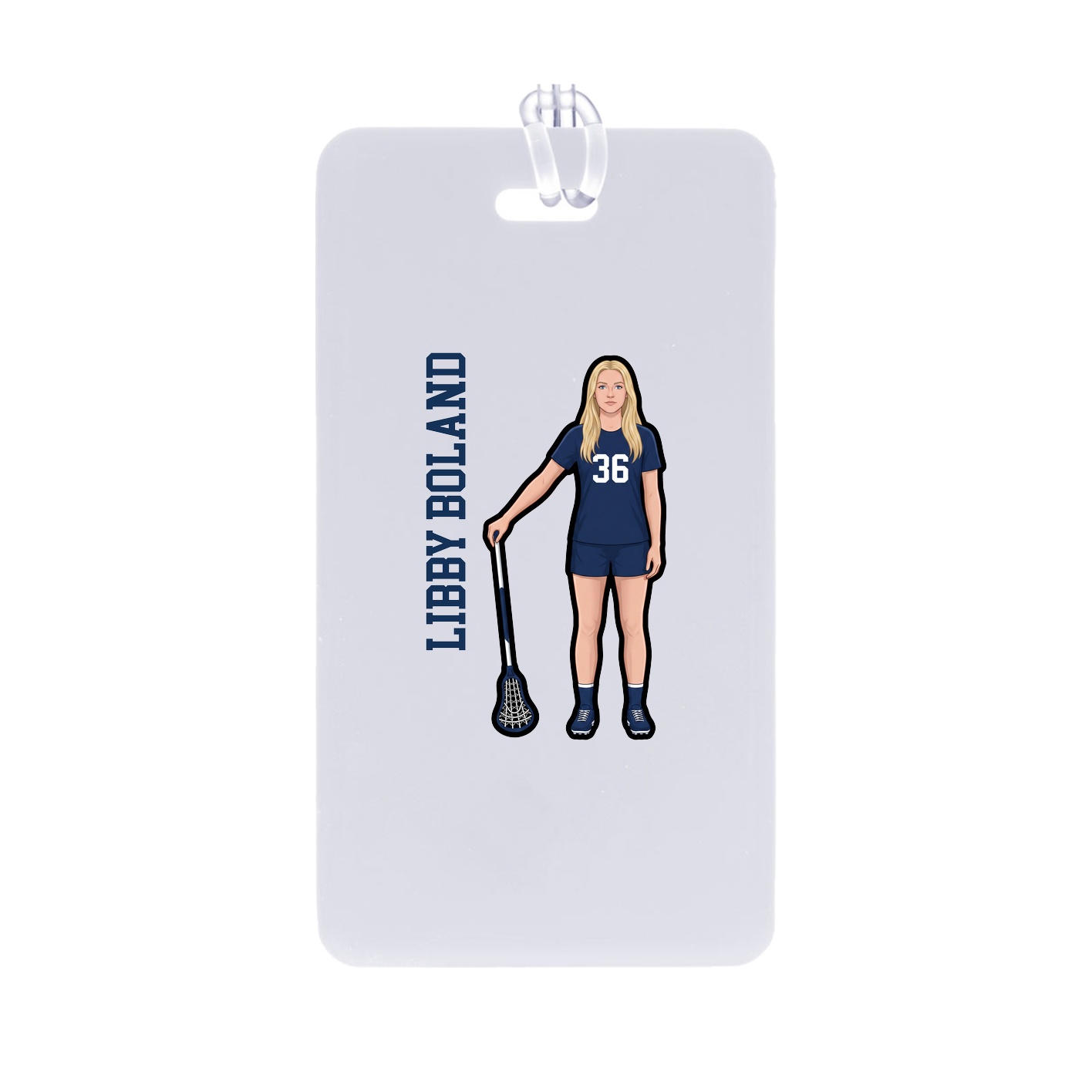 Bag Tag — Name Vertical in Classic