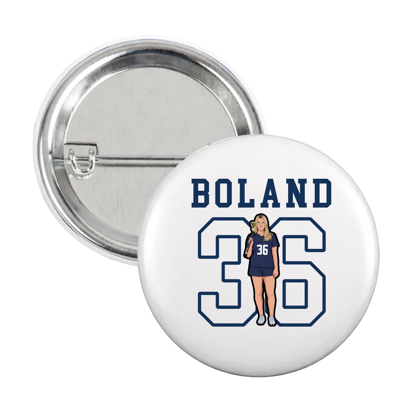Game Day Button — Shirsey in White