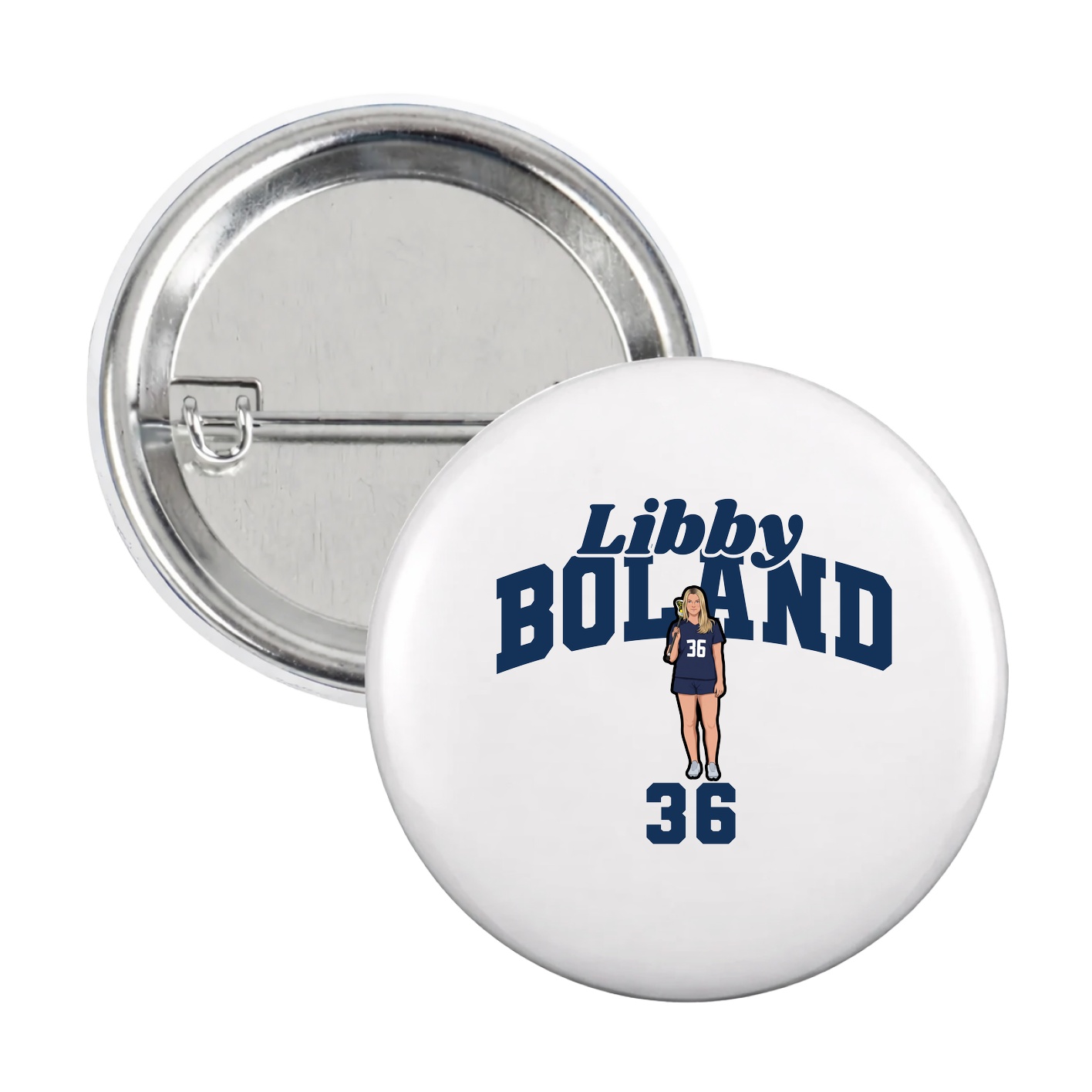 Game Day Button — Signature Arch in White