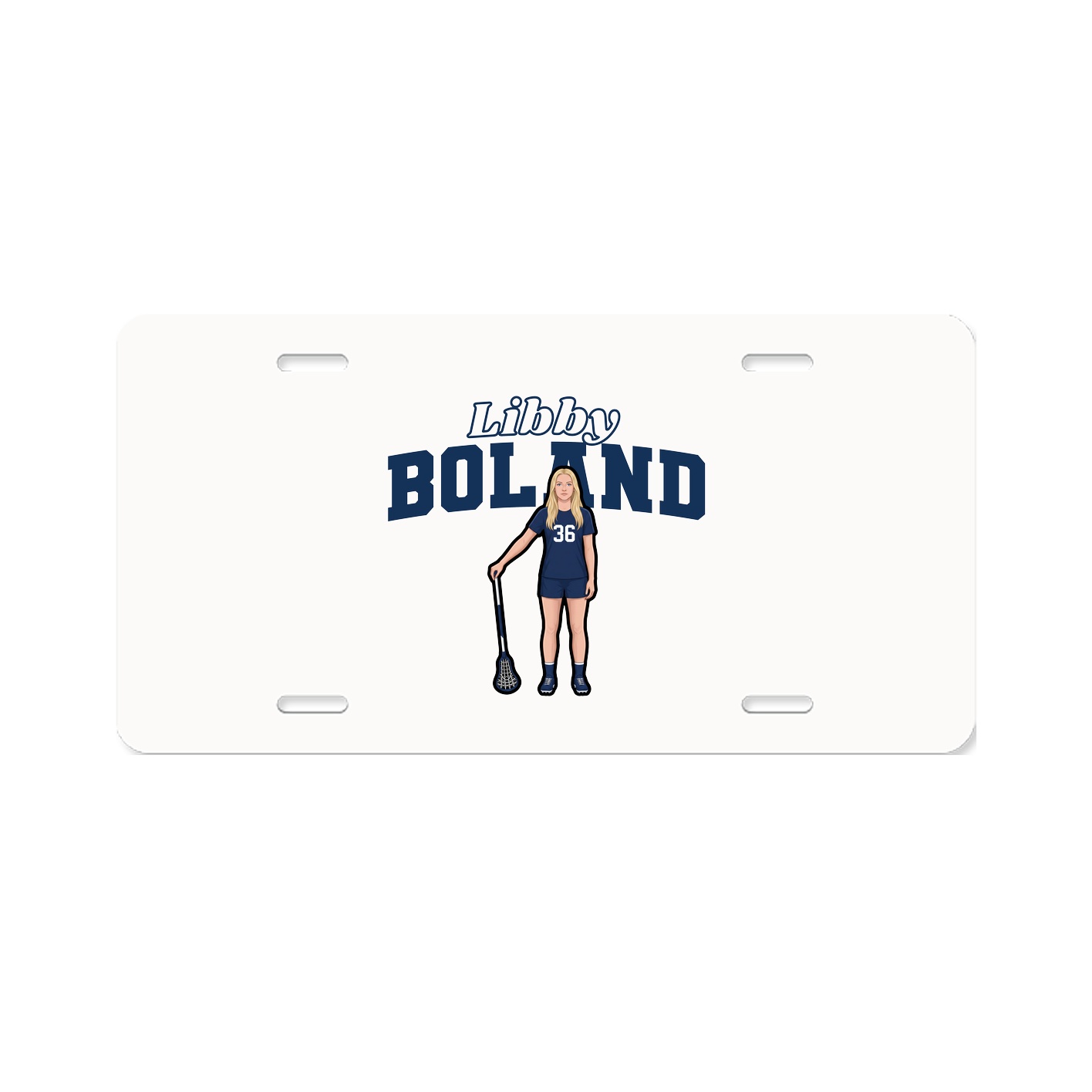License Plate — Name Arch in Classic