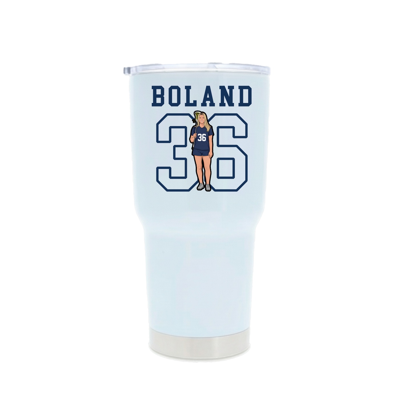 30oz Stainless Steel Tumbler — Shirsey in White