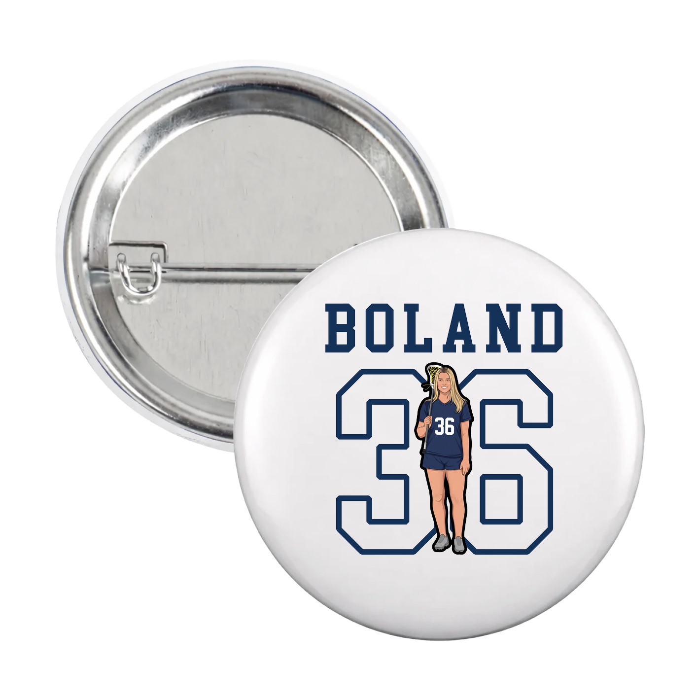 Game Day Button — Shirsey in White