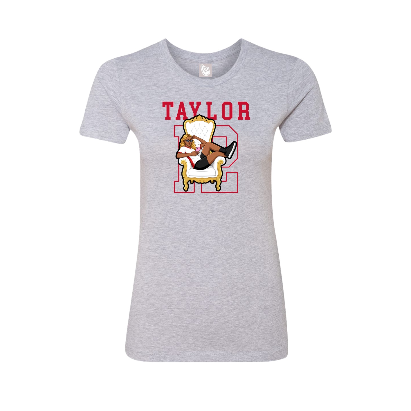 Fitted Women's Tee — Shirsey in Grey