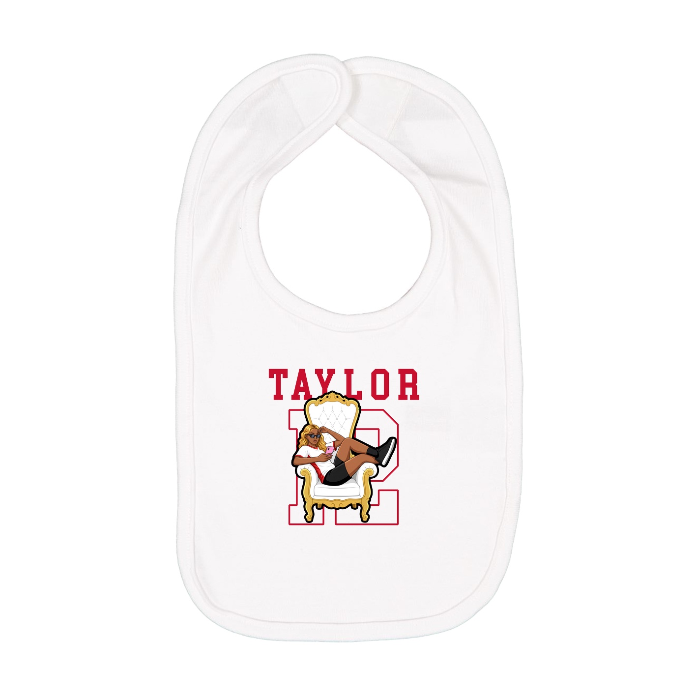 Infant Bib — Shirsey in White