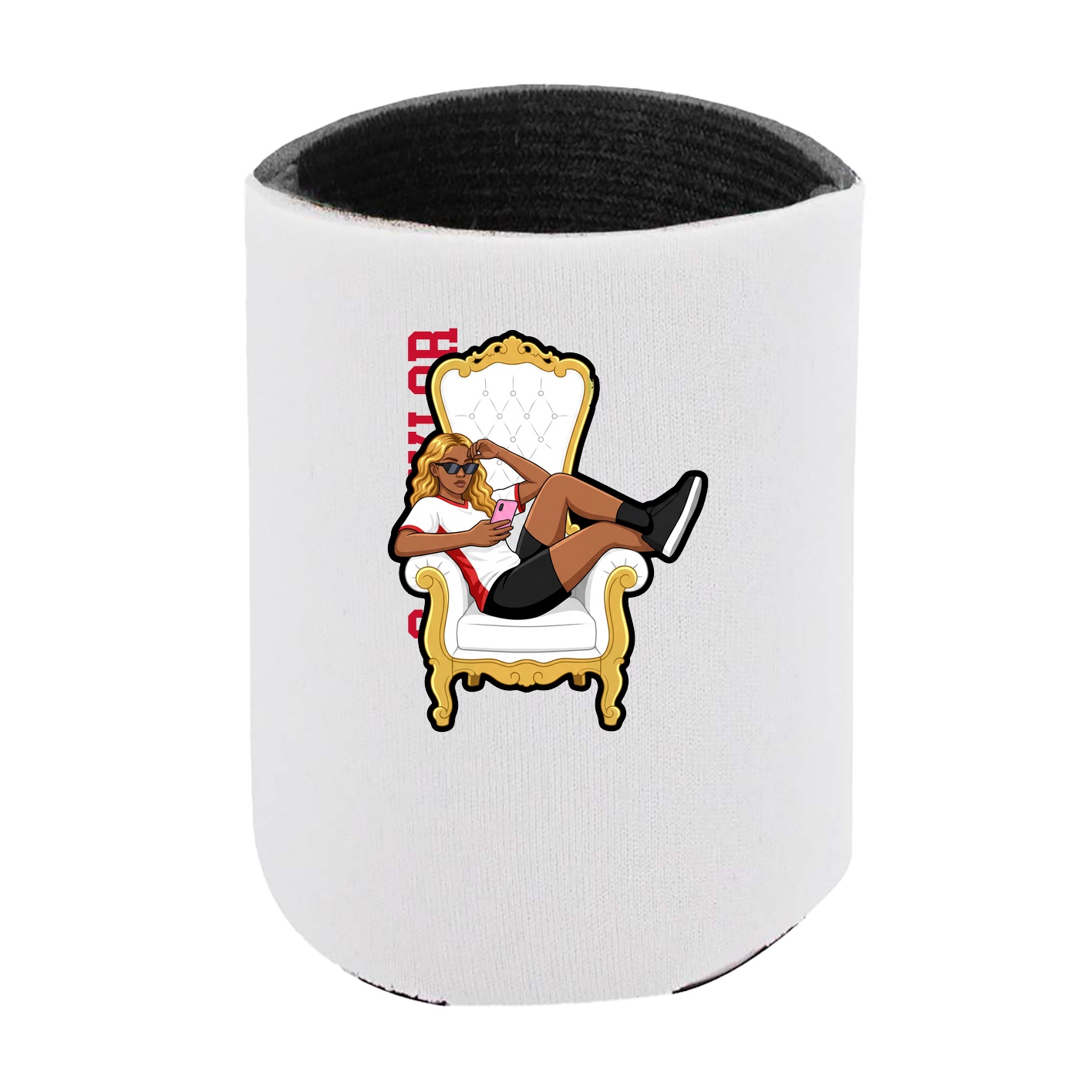 Can Holder — Name Vertical in White