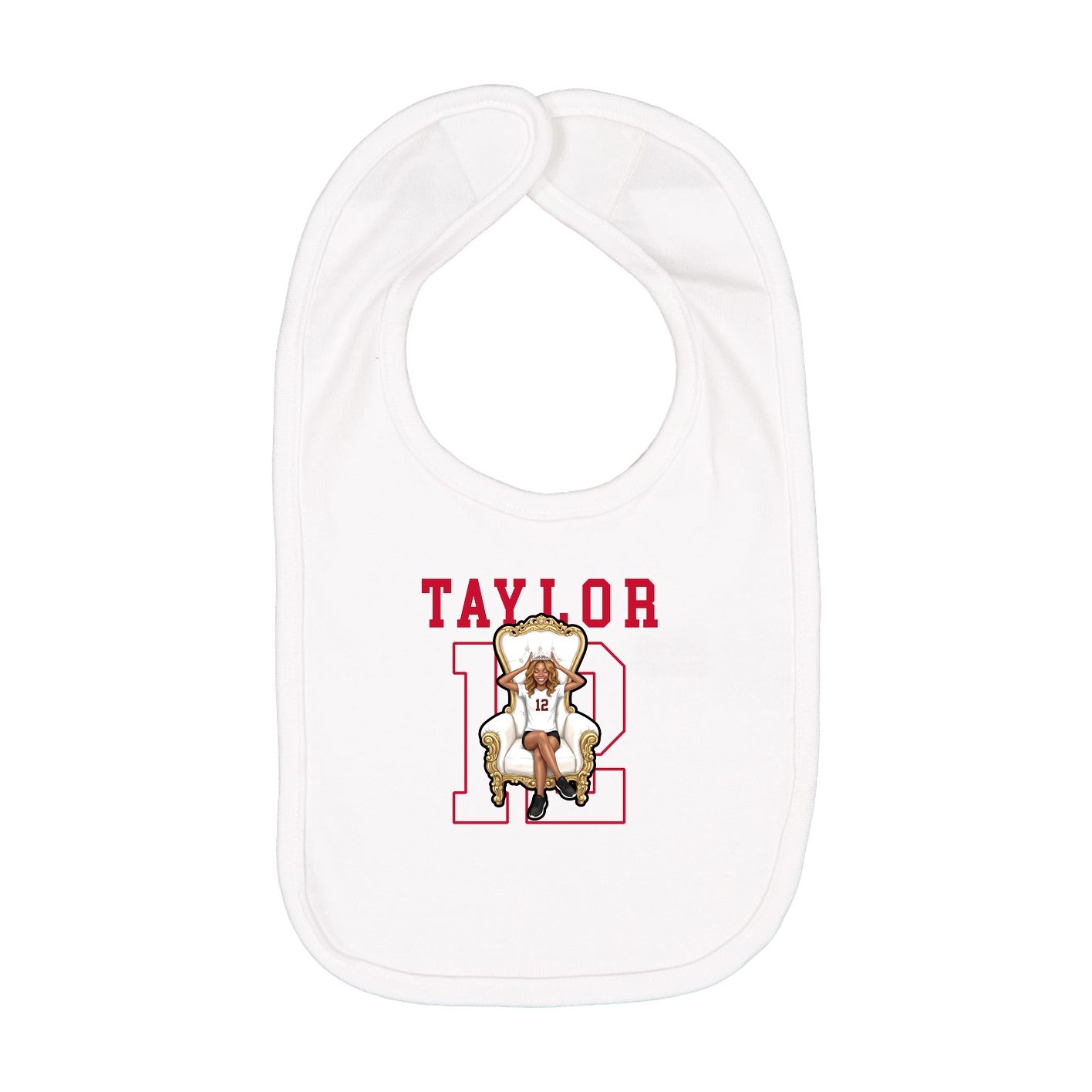 Infant Bib — Shirsey in White