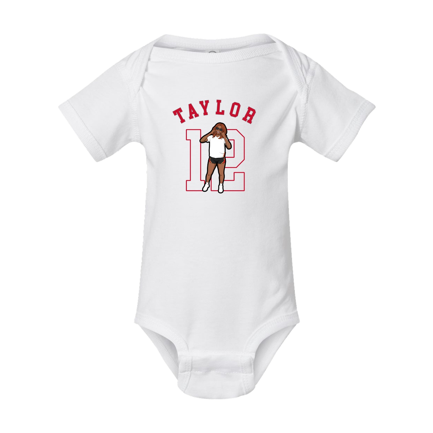 Baby Onesie — Shirsey Arch in White