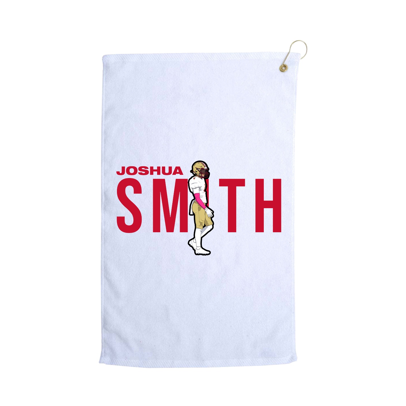 Golf Towel — Player Name in White
