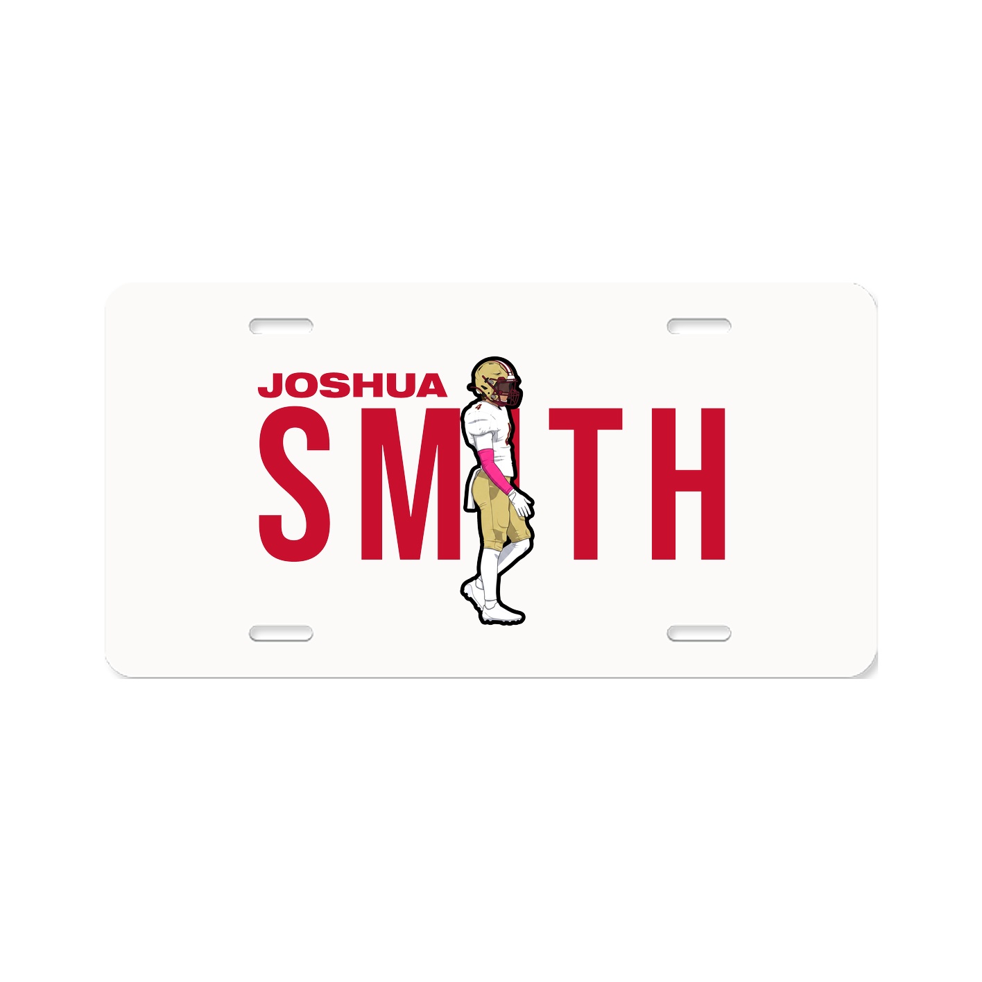 License Plate — Player Name in Classic