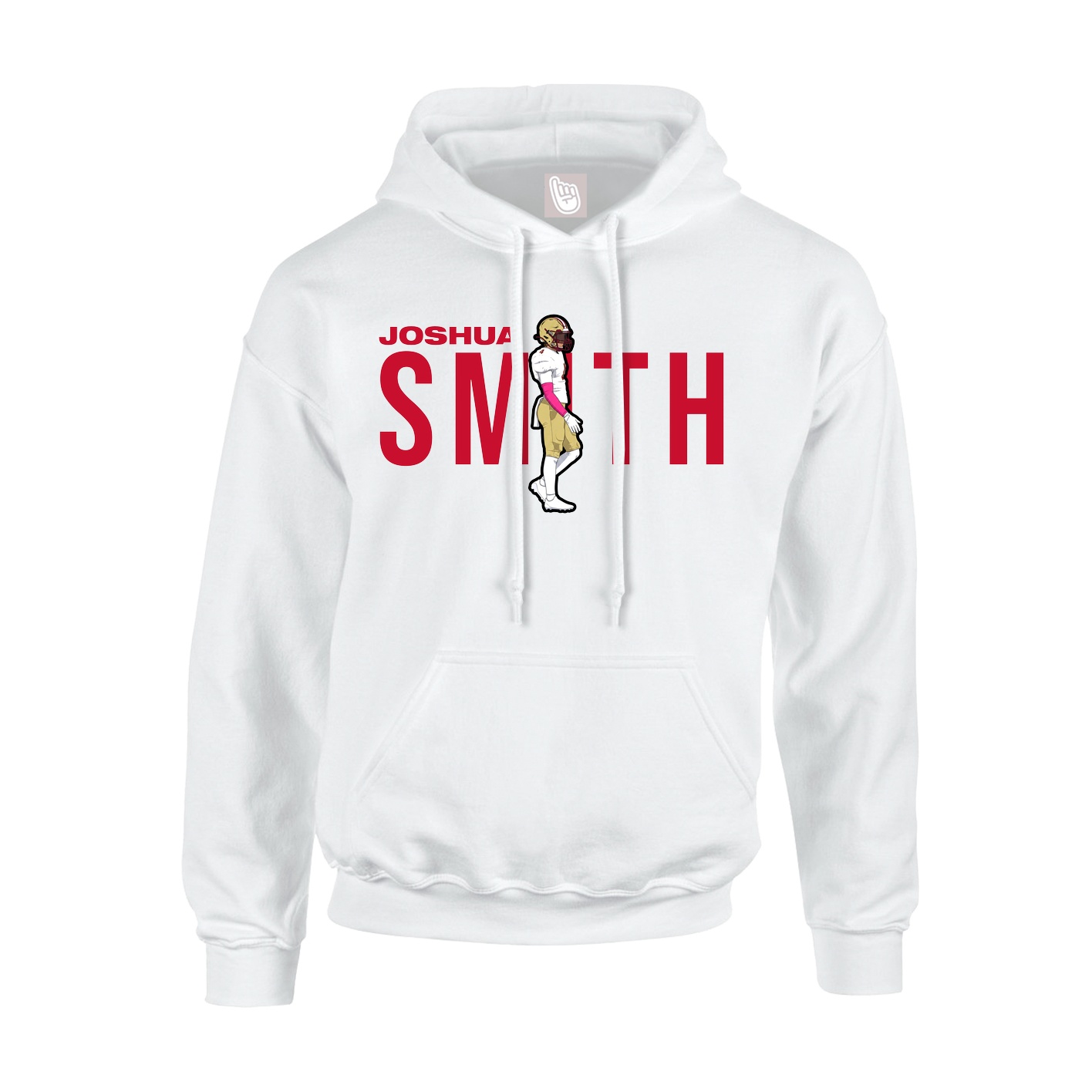 Youth Hoodie — Player Name in White