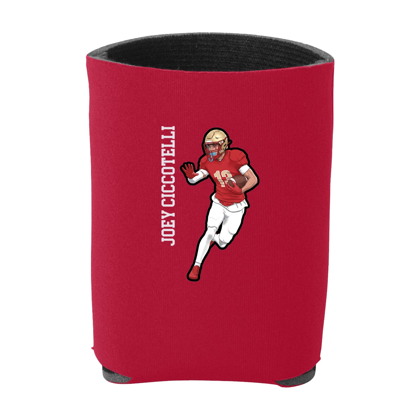 Can Holder — Name Vertical in Red
