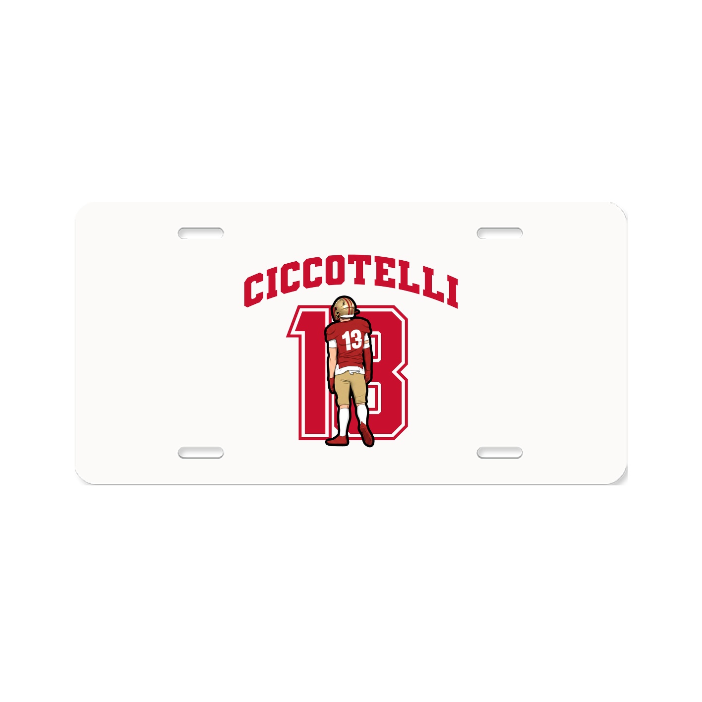 License Plate — Number in Classic