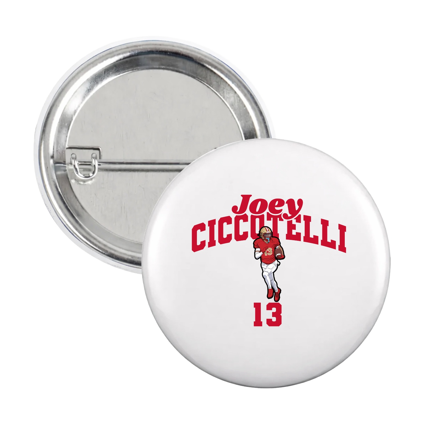 Game Day Button — Signature Arch in White