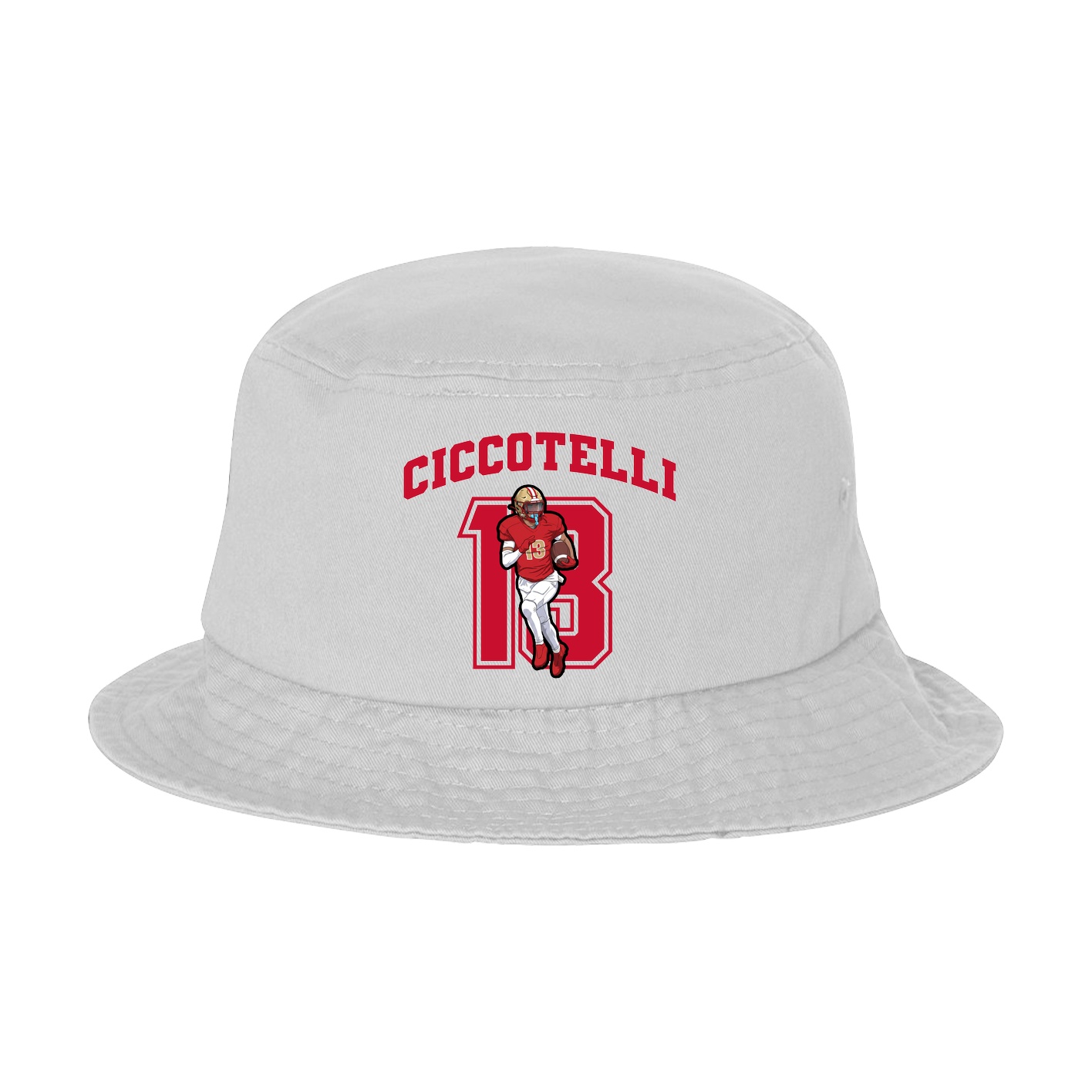 Bucket Cap — Number in White