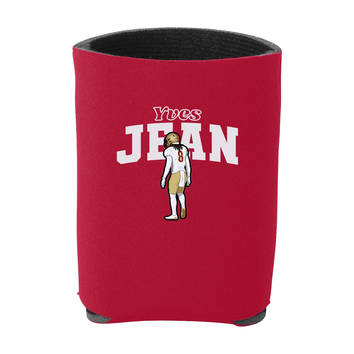 Can Holder — Name Arch in Red