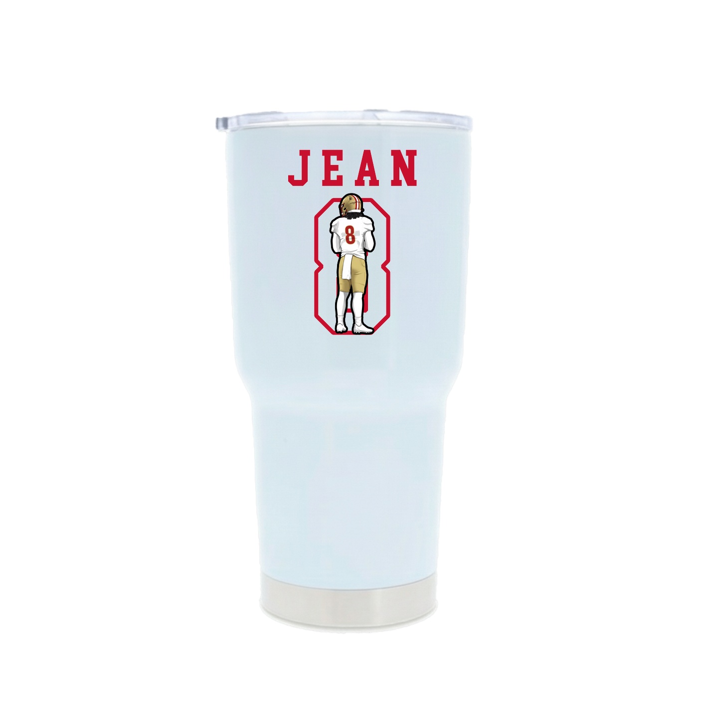 30oz Stainless Steel Tumbler — Shirsey in White