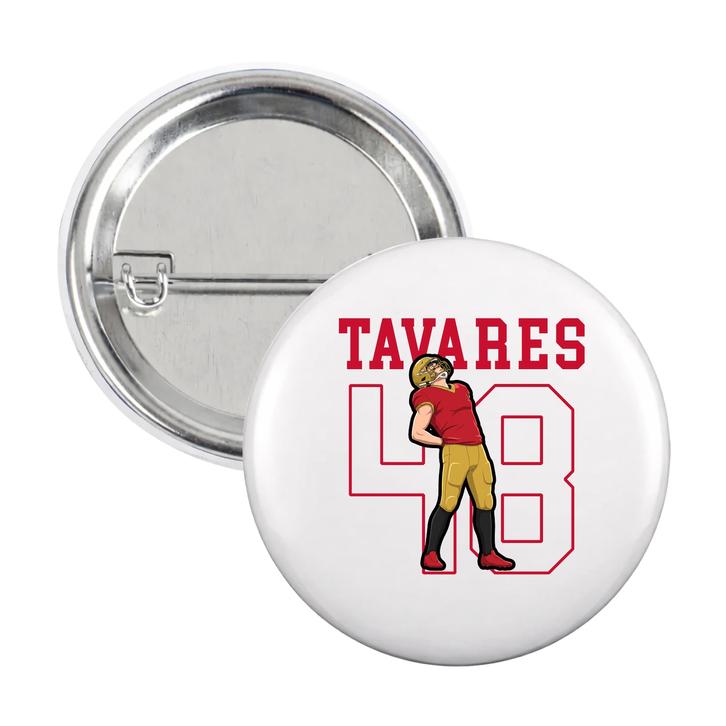 Game Day Button — Shirsey in White