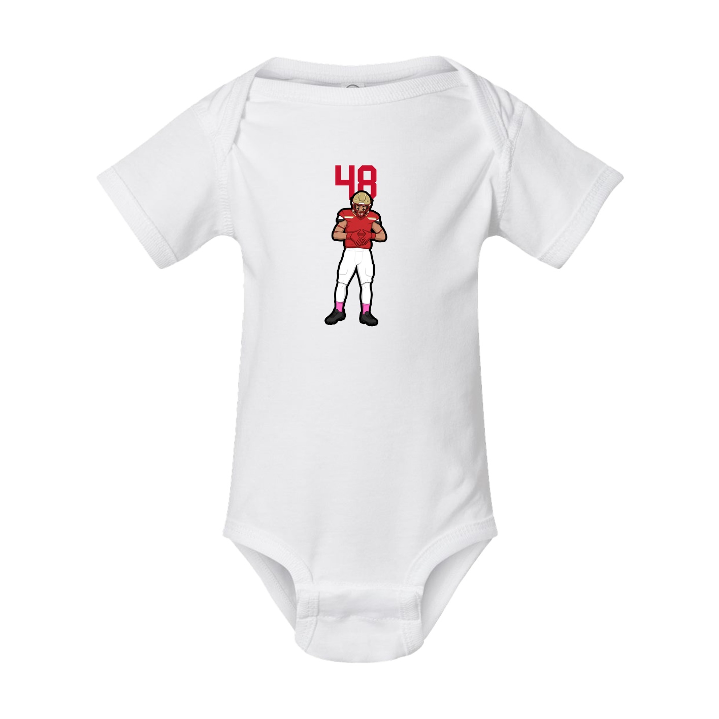 Baby Onesie — Number Top in White