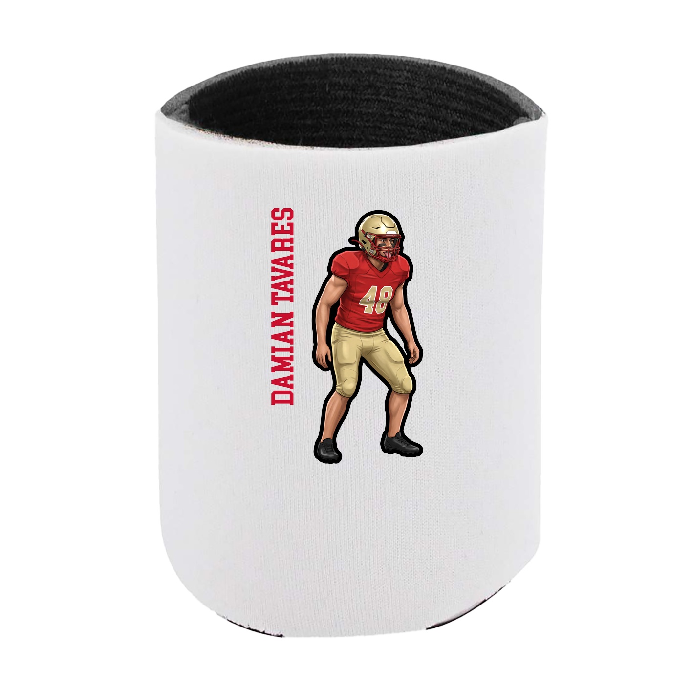Can Holder — Name Vertical in White