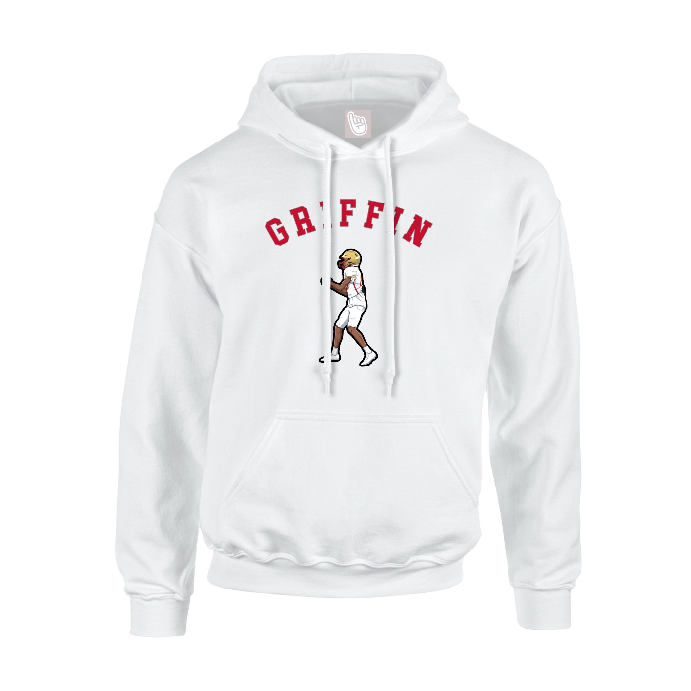 Hoodie — Shirsey Arch in White