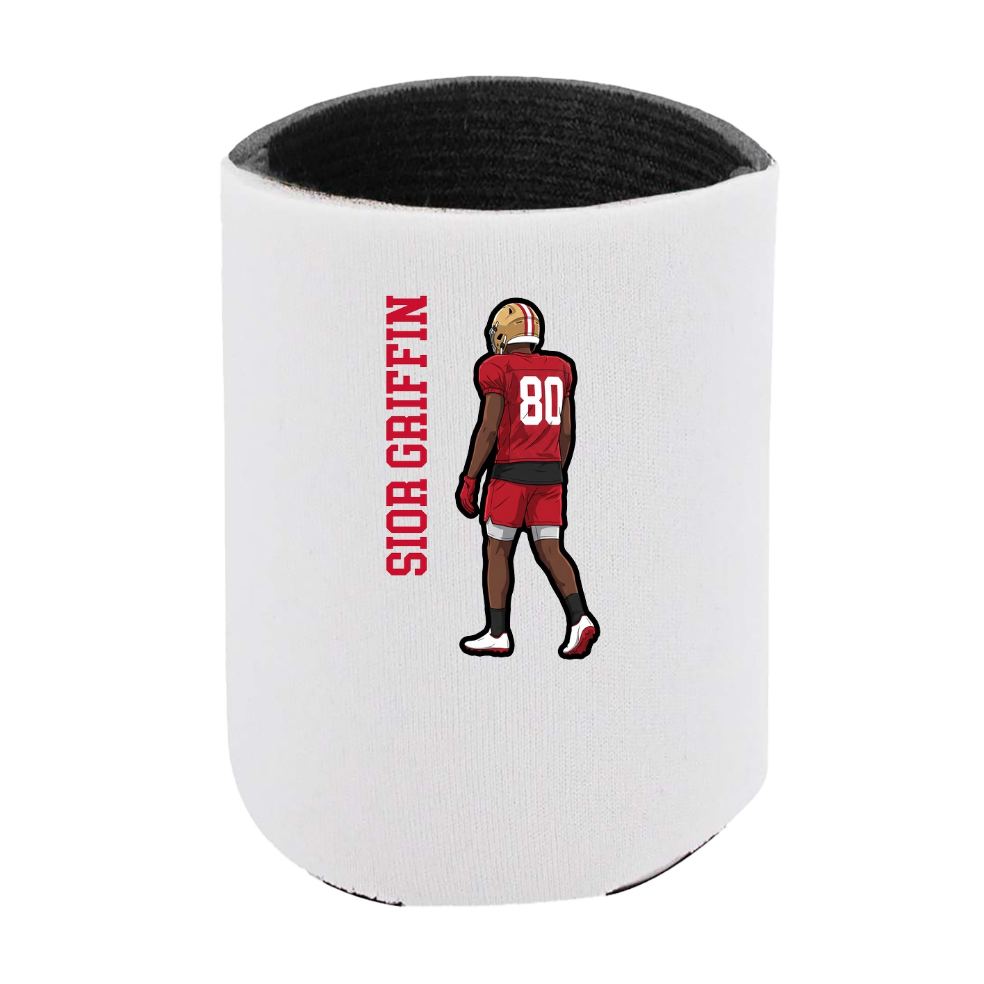 Can Holder — Name Vertical in White