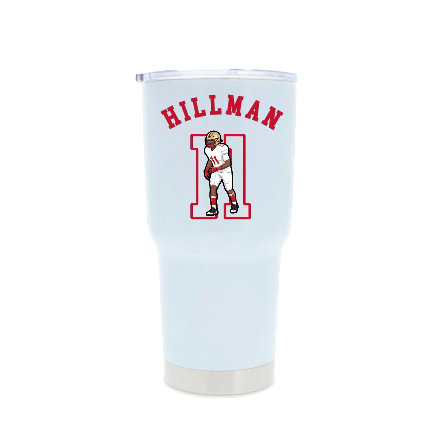 30oz Stainless Steel Tumbler — Shirsey Arch in White