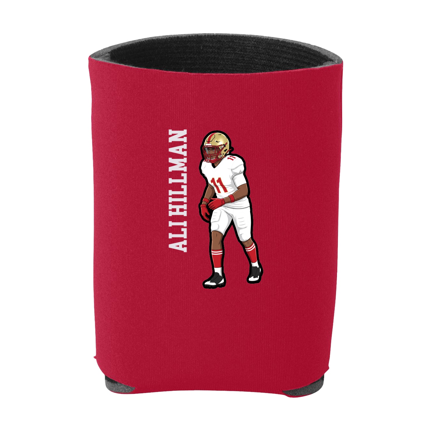 Can Holder — Name Vertical in Red