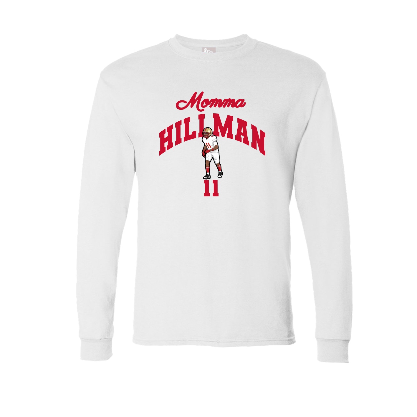 Long Sleeve Tee — Mothers Day Arch in White