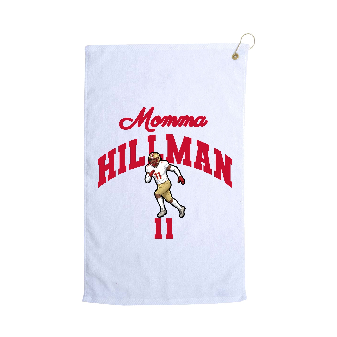 Golf Towel — Mothers Day Arch in White