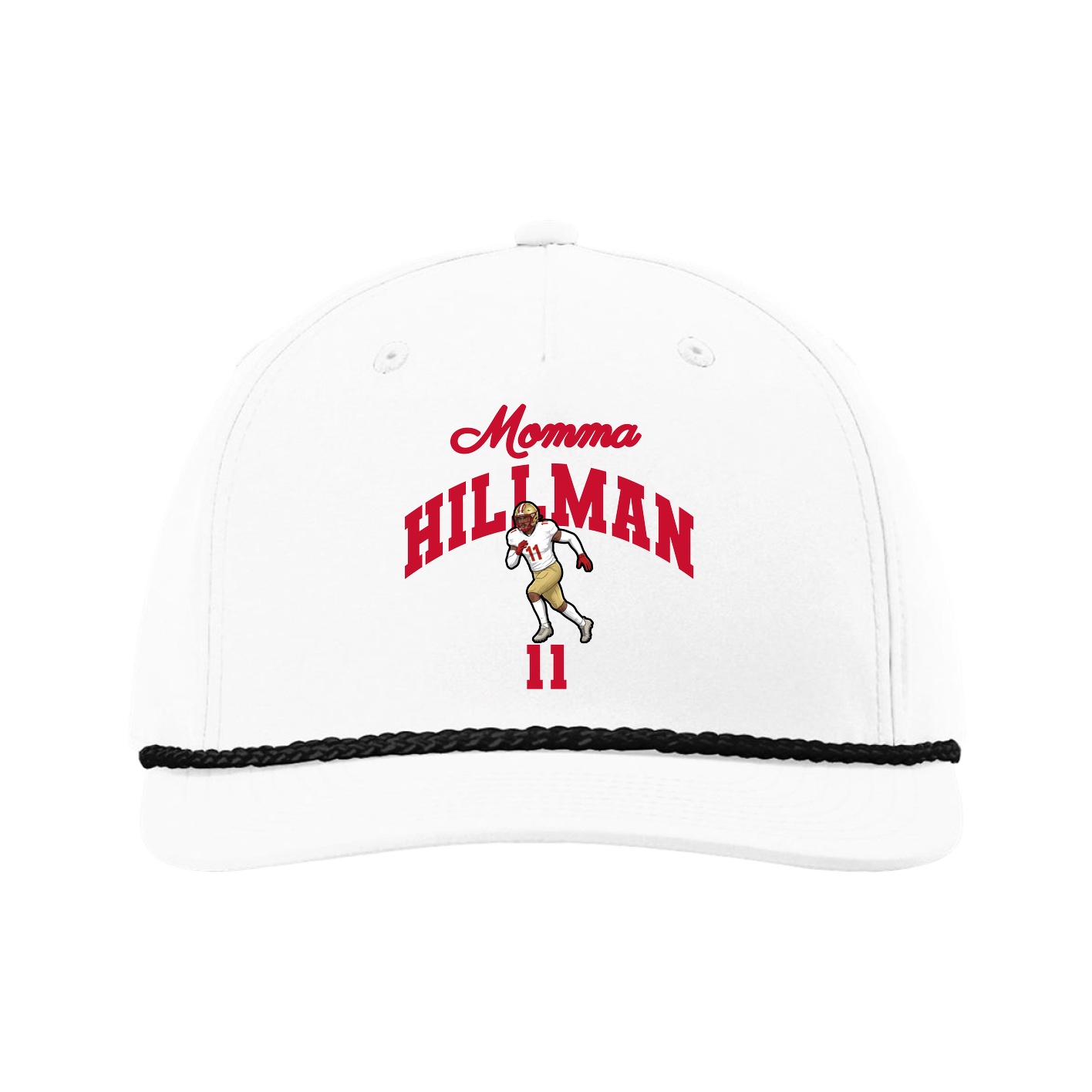 Five-Panel Classic Rope Cap — Mothers Day Arch in White