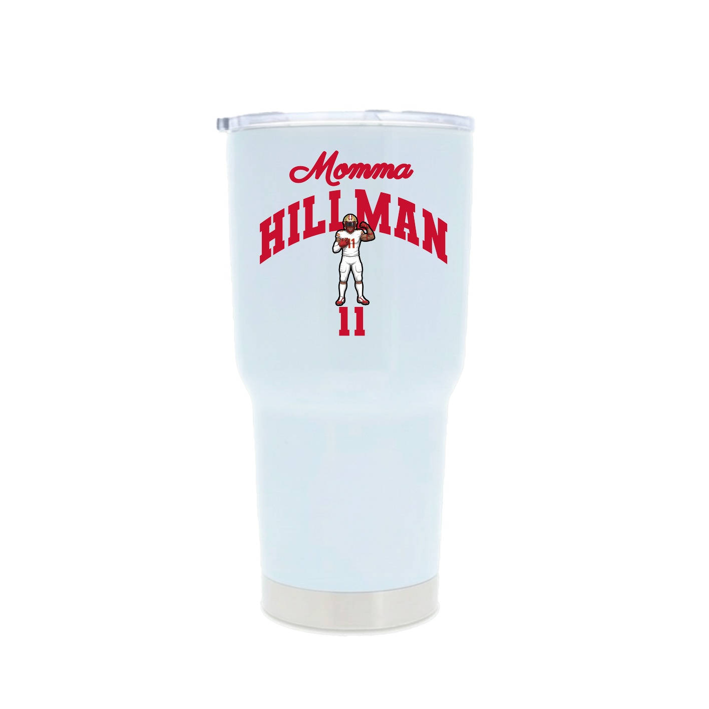 30oz Stainless Steel Tumbler — Mothers Day Arch in White