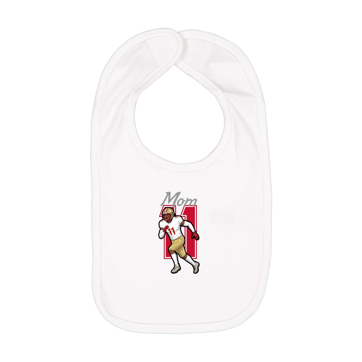 Infant Bib — Mothers Day Shirsey in White