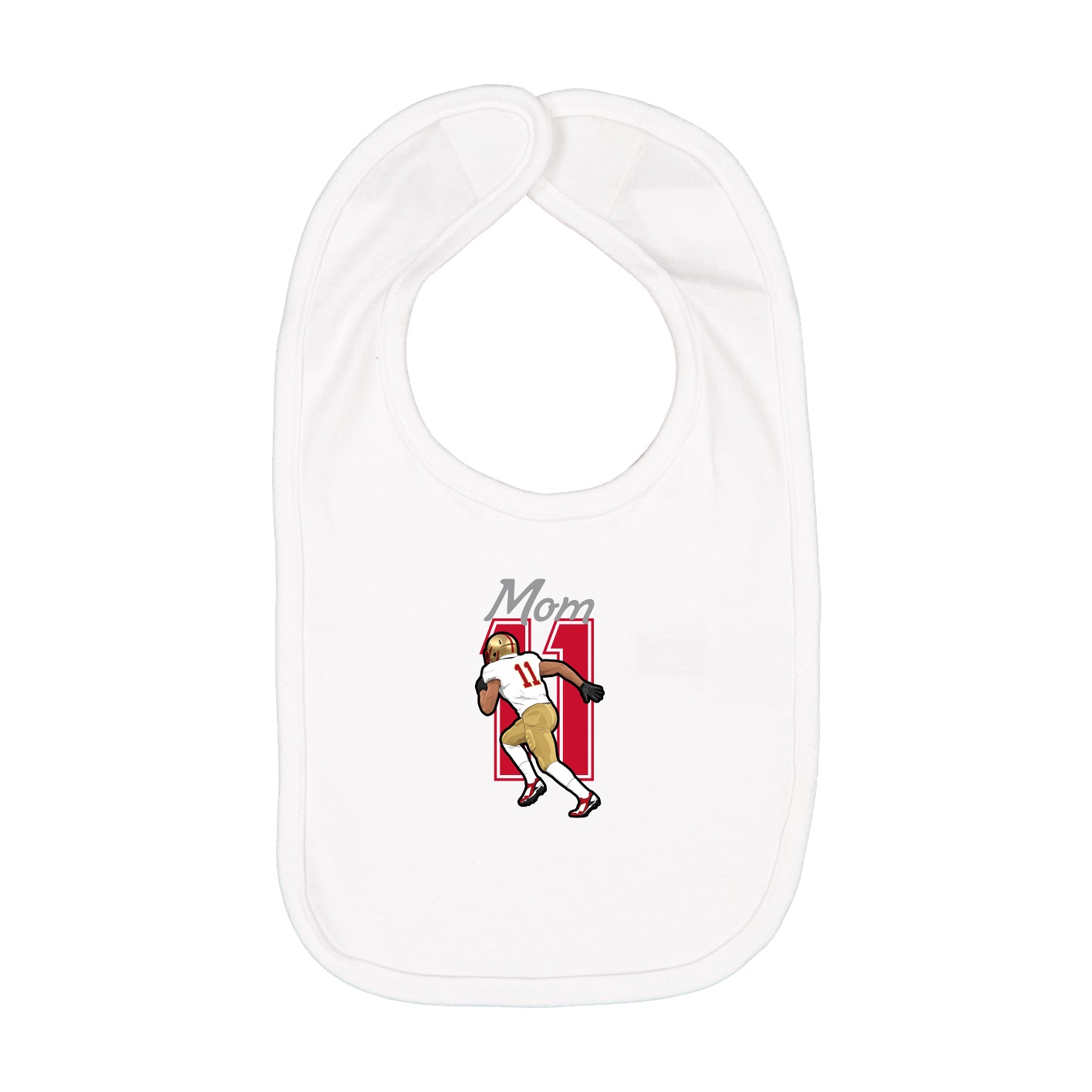Infant Bib — Mothers Day Shirsey in White