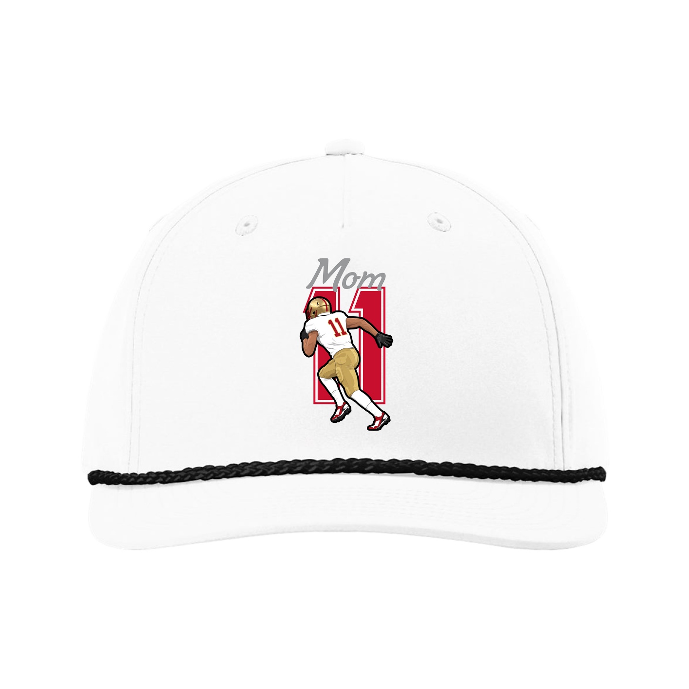 Five-Panel Classic Rope Cap — Mothers Day Shirsey in White